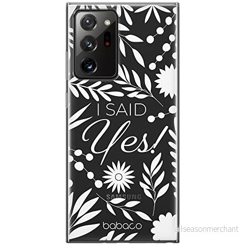 ERT GROUP mobiltelefonfodral för Samsung GALAXY NOTE 20 ULTRA originalt och officiellt licensierat Babaco mönster I said Yes! 002 anpassad till formen på mobiltelefonen, gedeeltelijk transparant 5904805773259