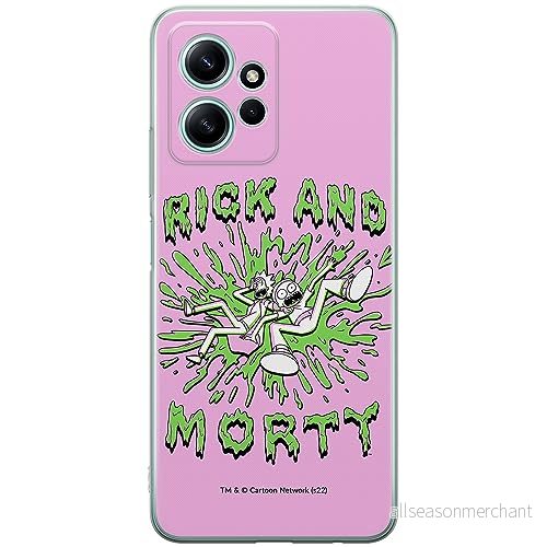ERT GROUP mobiltelefonfodral för Xiaomi REDMI NOTE 12 4G originalt och officiellt licensierat Rick and Morty mönster & 024, fodral tillverkad av TPU plast 5905511949686