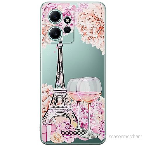 ERT GROUP mobiltelefonfodral för Xiaomi REDMI NOTE 12 4G originalt och officiellt licensierat Babaco mönster Paris 001 optimalt anpassad till formen på mobiltelefonen, gedeeltelijk transparant 5905511944667