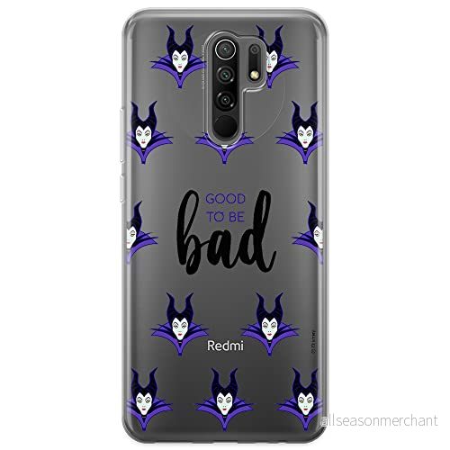 ERT GROUP mobiltelefonfodral för Xiaomi REDMI 9 originalt och officiellt licensierat Disney mönster Maleficent 002 optimalt anpassad till formen på mobiltelefonen, gedeeltelijk transparant 5903040286043