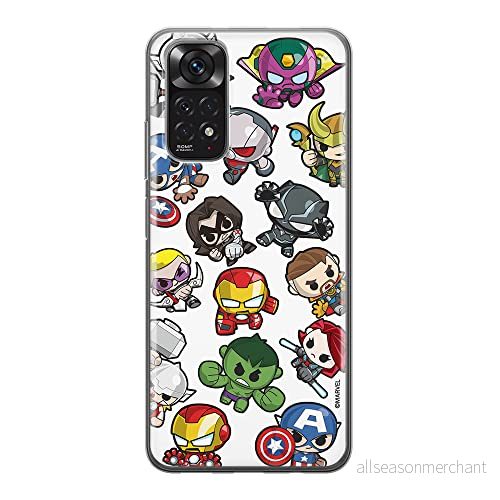 ERT GROUP mobiltelefonfodral för Xiaomi REDMI NOTE 11S 4G / 11 originalt och officiellt licensierat Marvel mönster Avengers 024, fodral tillverkad av TPU plast 5905511566517