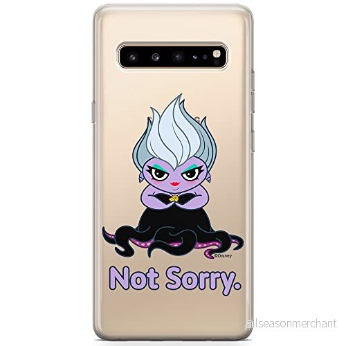 ERT GROUP mobiltelefonfodral för Samsung S10 originalt och officiellt licensierat Disney mönster Ursula 004 optimalt anpassad till formen på mobiltelefonen, gedeeltelijk transparant 5905131460844