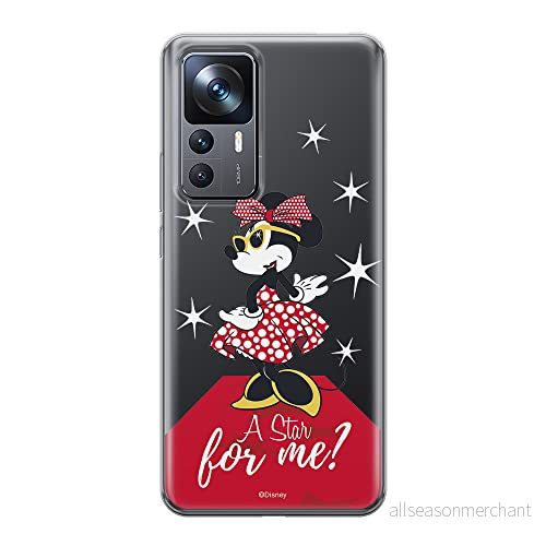 ERT GROUP mobiltelefonfodral för Xiaomi 12T/12T pro/K50 Ultra originalt och officiellt licensierat Disney mönster Minnie 044 optimalt anpassad till formen på mobiltelefonen, gedeeltelijk transparant 5905511570767