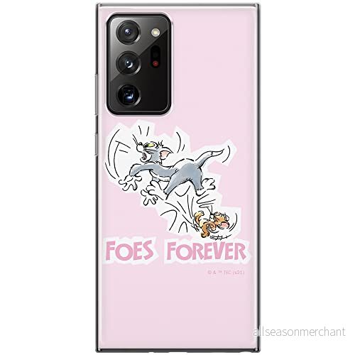 ERT GROUP mobiltelefonfodral för Samsung GALAXY NOTE 20 ULTRA originalt och officiellt licensierat Tom and Jerry mönster 010 anpassad till formen på mobiltelefonen, fodral tillverkad av TPU plast 5904805267369