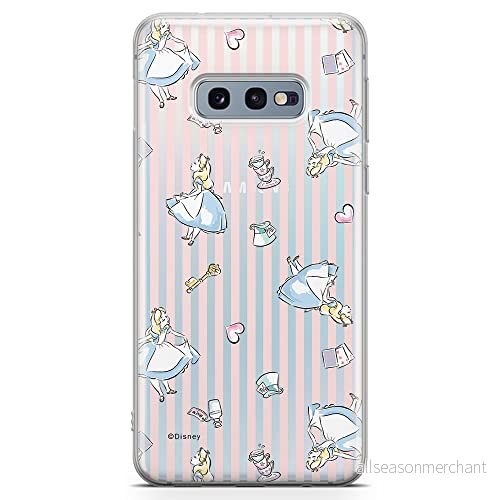 ERT GROUP mobiltelefonfodral för Samsung S10e originalt och officiellt licensierat Disney mönster Alice 001 optimalt anpassad till formen på mobiltelefonen, gedeeltelijk transparant 5903040529065