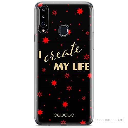 ERT GROUP mobiltelefonfodral för Samsung A20S originalt och officiellt licensierat Babaco mönster Positive vibes 006 optimalt anpassad till formen på mobiltelefonen, fodral tillverkad av TPU plast 5903932958294