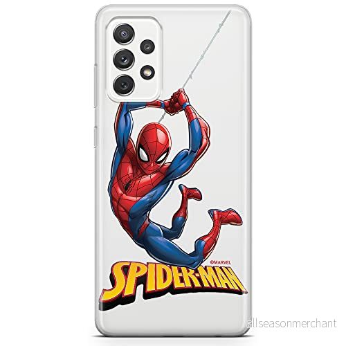 ERT GROUP mobiltelefonfodral för Samsung A73 5G originalt och officiellt licensierat Marvel mönster Spider Man 019 optimalt anpassad till formen på mobiltelefonen, gedeeltelijk transparant 5904805519529