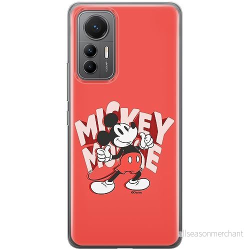 ERT GROUP mobiltelefonfodral för Xiaomi 12 LITE originalt och officiellt licensierat Disney mönster Mickey 044 optimalt anpassad till formen på mobiltelefonen, fodral tillverkad av TPU plast 5905511993153