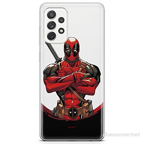 ERT GROUP mobiltelefonfodral för Samsung A72 5G originalt och officiellt licensierat Marvel mönster Deadpool 006 optimalt anpassad till formen på mobiltelefonen, gedeeltelijk transparant 5903040081914