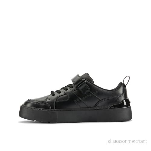 Clarks Premium Oslo Flare O Oxford Flat, Svart läder, 1 UK, 33 EU 5063090742286