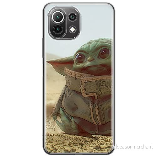 ERT GROUP mobiltelefonfodral för Xiaomi 11 LITE 4G/5G originalt och officiellt licensierat Star Wars mönster Baby Yoda 003, fodral tillverkad av TPU plast 5903932729702