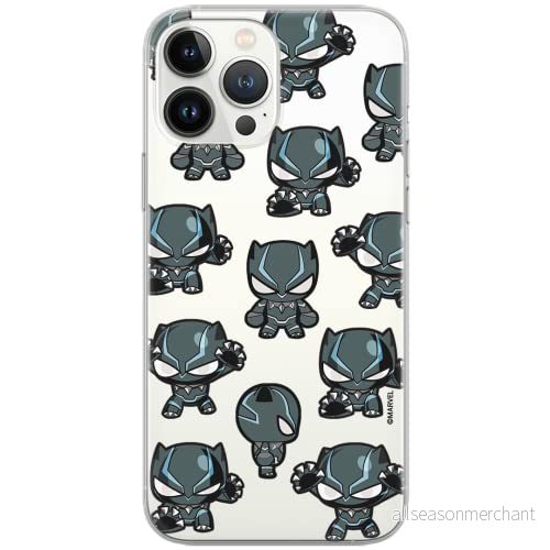 ERT GROUP mobiltelefonfodral för Apple Iphone XR originalt och officiellt licensierat Marvel mönster Black Panther 016 Vit optimalt anpassad till formen på mobiltelefonen, gedeeltelijk transparant 5904805226953