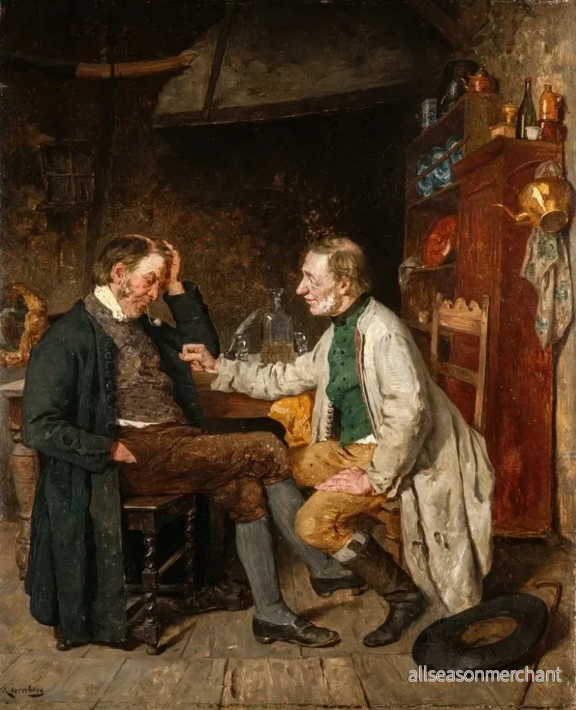 Målning L'emprunteur - August Jernberg | Konsttryck - Bild 2