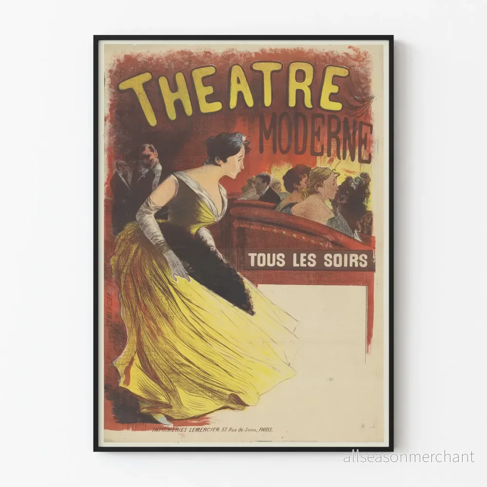 Moderna teaterposter Varje kväll - Vintage väggdekoration