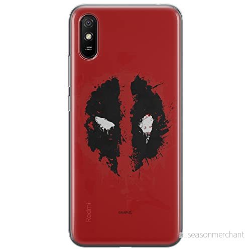 ERT GROUP mobiltelefonfodral för Xiaomi REDMI 9A originalt och officiellt licensierat Marvel mönster Deadpool 012 optimalt anpassad till formen på mobiltelefonen, fodral tillverkad av TPU plast 5903040308387