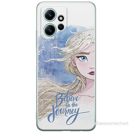 ERT GROUP mobiltelefonfodral för Xiaomi REDMI NOTE 12 4G originalt och officiellt licensierat Disney mönster Elsa 015 optimalt anpassad till formen på mobiltelefonen, fodral tillverkad av TPU plast 5905511951092