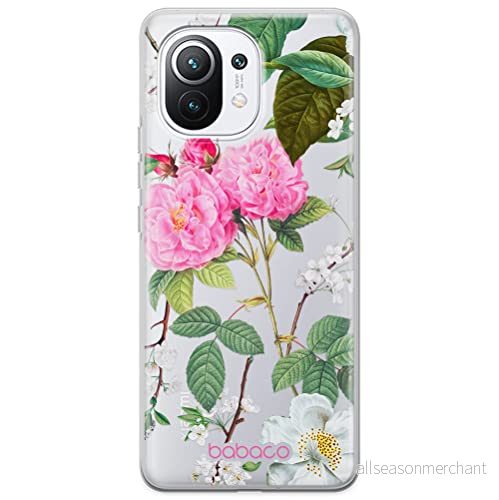 ERT GROUP mobiltelefonfodral för Xiaomi 11 originalt och officiellt licensierat Babaco mönster Flowers 037 optimalt anpassad till formen på mobiltelefonen, gedeeltelijk transparant 5905131299635