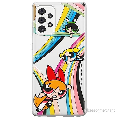 ERT GROUP mobiltelefonfodral för Samsung A52 5G / LTE 4G A52S originalt och officiellt licensierat The Powerpuff Girls mönster 020, gedeeltelijk transparant 5905511967093