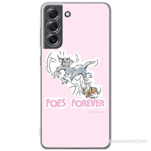 ERT GROUP mobiltelefonfodral för Samsung S21 FE originalt och officiellt licensierat Tom and Jerry mönster 010 optimalt anpassad till formen på mobiltelefonen, fodral tillverkad av TPU plast 5904805268342