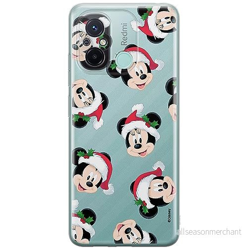 ERT GROUP mobiltelefonfodral för Xiaomi REDMI 12C/ 11A originalt och officiellt licensierat Disney mönster Mickey & Minnie 016 anpassad till formen på mobiltelefonen, gedeeltelijk transparant 5905511840068