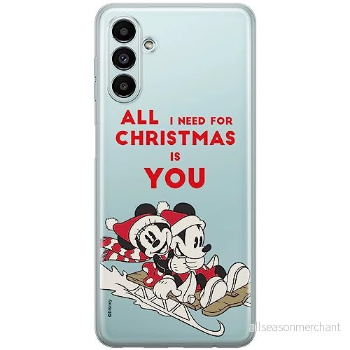 ERT GROUP mobiltelefonfodral för Samsung A13 5G/A04S originalt och officiellt licensierat Disney mönster Mickey & Minnie 015 optimalt anpassad till formen på mobiltelefonen, gedeeltelijk transparant 5904805575211