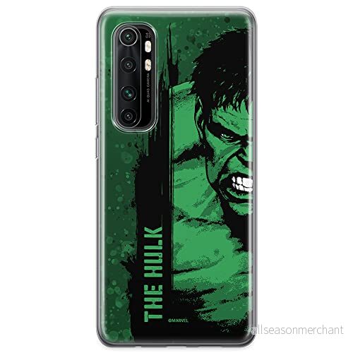 ERT GROUP mobiltelefonfodral för Xiaomi MI NOTE 10 Lite originalt och officiellt licensierat Marvel mönster Hulk 001 optimalt anpassad till formen på mobiltelefonen, fodral tillverkad av TPU plast 5904805592096