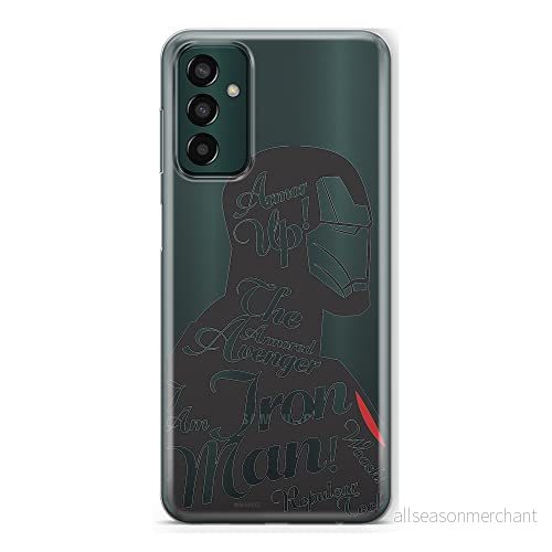 ERT GROUP mobiltelefonfodral för Samsung M13 4G originalt och officiellt licensierat Marvel mönster Iron Man 010 optimalt anpassad till formen på mobiltelefonen, gedeeltelijk transparant 5905511320744