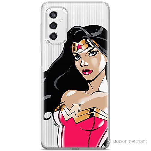 ERT GROUP mobiltelefonfodral för Samsung M52 5G originalt och officiellt licensierat DC mönster Wonder Woman 004 optimalt anpassad till formen på mobiltelefonen, gedeeltelijk transparant 5904805496875