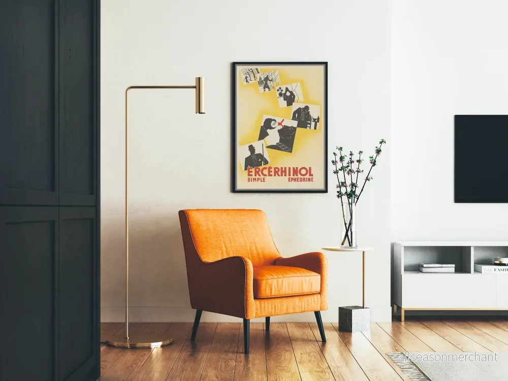 Vintage reklamposter för Ercérhinol Simple Éphédriné - Bild 2