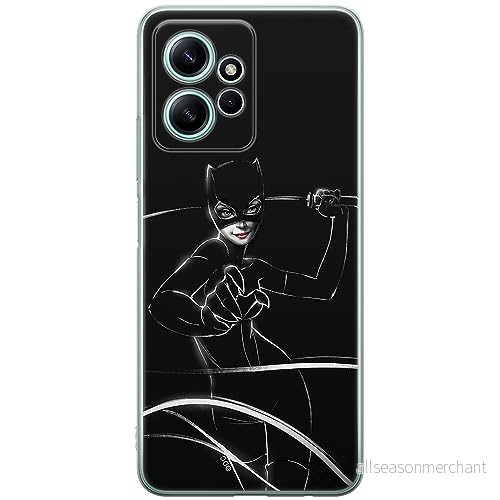 ERT GROUP mobiltelefonfodral för Xiaomi REDMI NOTE 12 4G originalt och officiellt licensierat DC mönster Catwoman 003 optimalt anpassad till formen på mobiltelefonen, fodral tillverkad av TPU plast 5905511954604