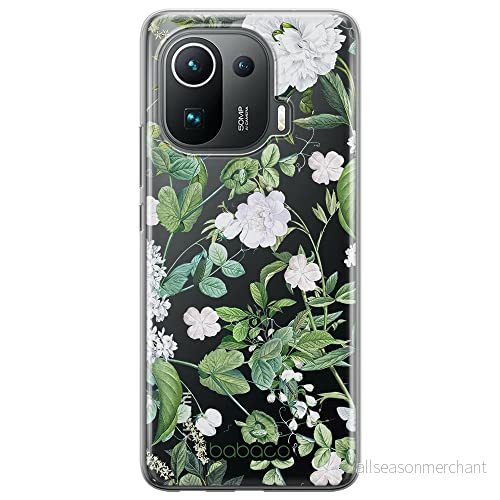 ERT GROUP mobiltelefonfodral för Xiaomi MI 11 PRO originalt och officiellt licensierat Babaco mönster Flowers 034 optimalt anpassad till formen på mobiltelefonen, gedeeltelijk transparant 5905131292872