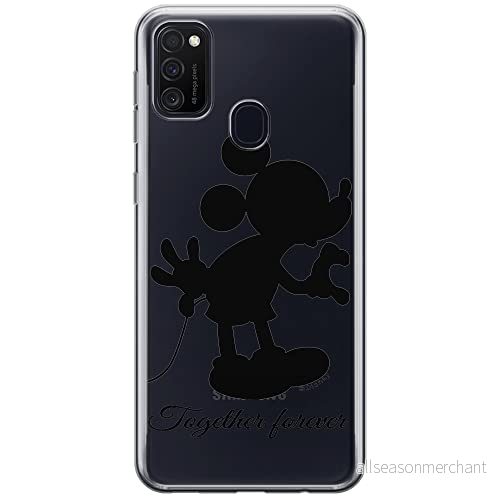 ERT GROUP mobiltelefonfodral för Samsung M21 originalt och officiellt licensierat Disney mönster Mickey 005 optimalt anpassad till formen på mobiltelefonen, gedeeltelijk transparant 5903537833996