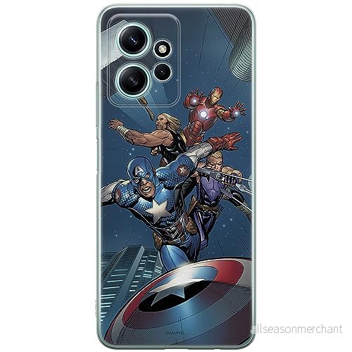 ERT GROUP mobiltelefonfodral för Xiaomi REDMI NOTE 12 4G originalt och officiellt licensierat Marvel mönster Avengers 008 anpassad till formen på mobiltelefonen, fodral tillverkad av TPU plast 5905511954123
