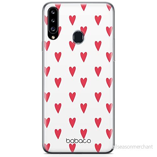 ERT GROUP mobiltelefonfodral för Samsung A20S originalt och officiellt licensierat Babaco mönster Hearts 004 optimalt anpassad till formen på mobiltelefonen, gedeeltelijk transparant 5904805018107