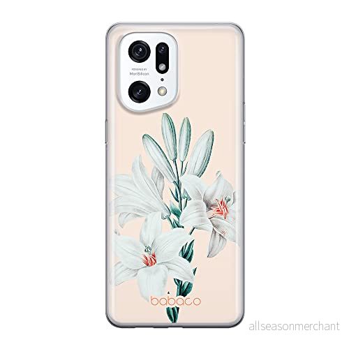 ERT GROUP mobiltelefonfodral för Oppo FIND X5 PRO originalt och officiellt licensierat Babaco mönster Flowers 039 optimalt anpassad till formen på mobiltelefonen, fodral tillverkad av TPU plast 5905511413828