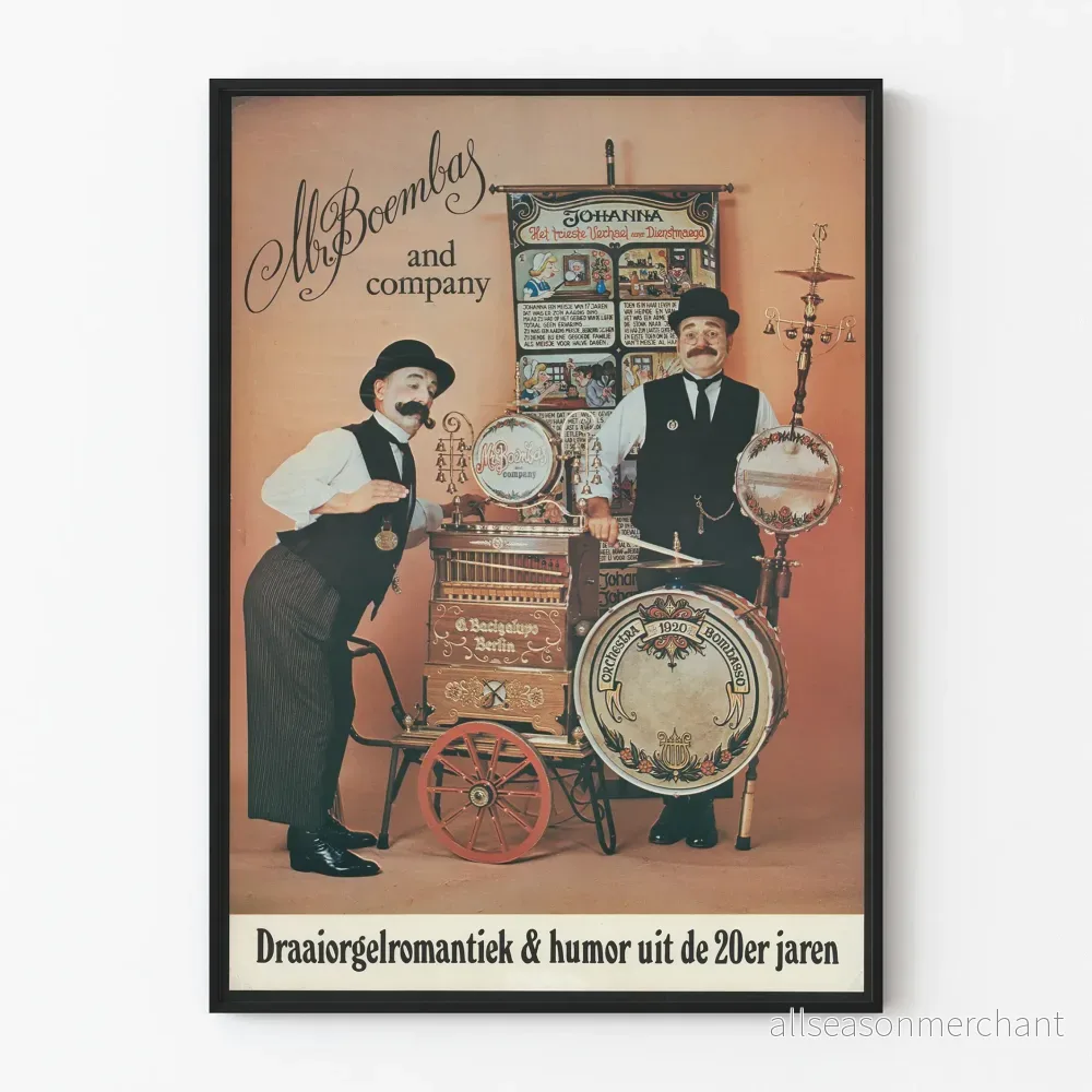 Vintageposter Mr. Boembas - Musik och humor från 1920-talet