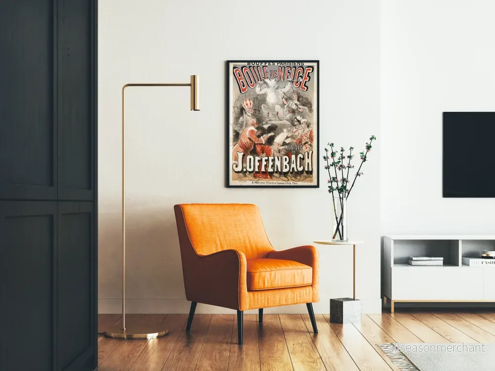 Vintageposter Snöboll - Musik av J. Offenbach - Bild 2