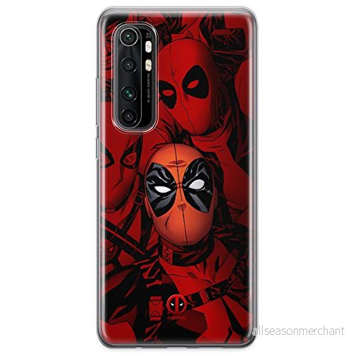 ERT GROUP mobiltelefonfodral för Xiaomi MI NOTE 10 Lite originalt och officiellt licensierat Marvel mönster Deadpool 001 optimalt anpassad till formen på mobiltelefonen, fodral tillverkad av TPU plast 5904805587771