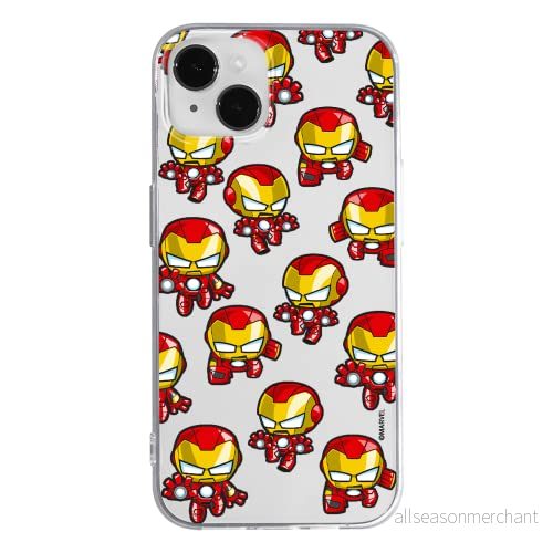 ERT GROUP mobiltelefonfodral för Apple Iphone 14 PLUS originalt och officiellt licensierat Marvel mönster Iron Man 031 optimalt anpassad till formen på mobiltelefonen, gedeeltelijk transparant 5905131899910