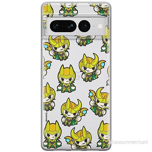 ERT GROUP mobiltelefonfodral för Google PIXEL 7 PRO originalt och officiellt licensierat Marvel mönster Loki 003 optimalt anpassad till formen på mobiltelefonen, gedeeltelijk transparant 5905795169787