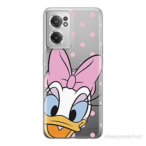 ERT GROUP mobiltelefonfodral för Oneplus NORD CE 2 originalt och officiellt licensierat Disney mönster Daisy 004 optimalt anpassad till formen på mobiltelefonen, gedeeltelijk transparant 5905511281274