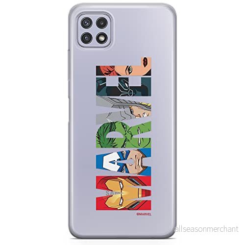 ERT GROUP mobiltelefonfodral för Samsung A22 5G originalt och officiellt licensierat Marvel mönster 011 optimalt anpassad till formen på mobiltelefonen, gedeeltelijk transparant 5904805187582