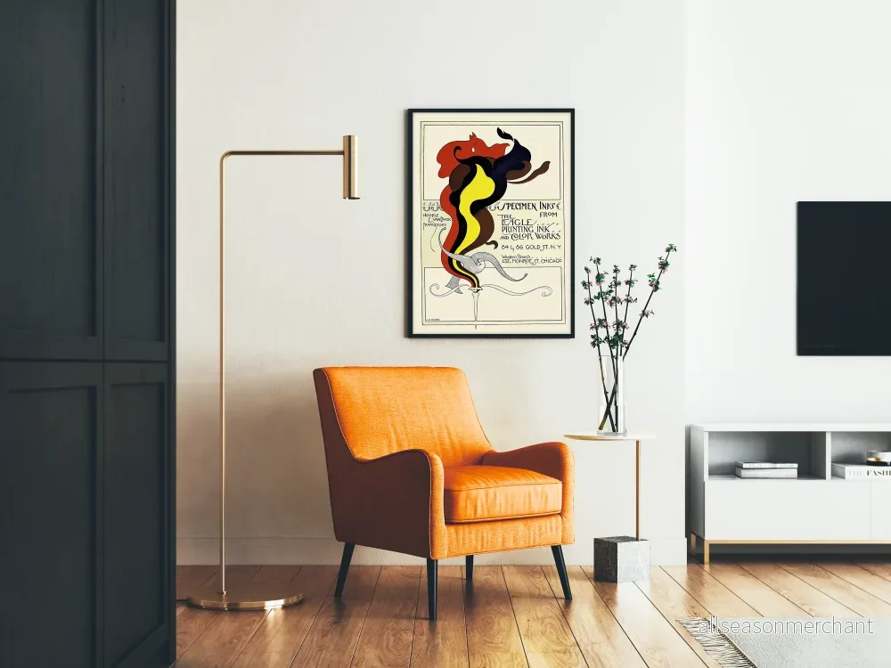 Vintageposter i färgad bläck Eagle Printing Ink - Bild 2