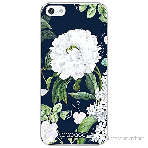 ERT GROUP mobiltelefonfodral för Iphone 5/5S/SE originalt och officiellt licensierat Babaco mönster Flowers 031 optimalt anpassad till formen på mobiltelefonen, fodral tillverkad av TPU plast 5905131279996