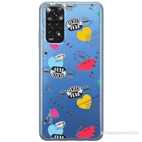 ERT GROUP mobiltelefonfodral för Xiaomi REDMI NOTE 11T/ 11S 5G/ POCO M4 PRO 5G originalt och officiellt licensierat Friends mönster 037, gedeeltelijk transparant 5905795063696