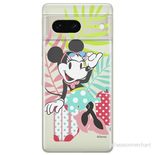 ERT GROUP mobiltelefonfodral för Google PIXEL 7 originalt och officiellt licensierat Disney mönster Minnie 029 optimalt anpassad till formen på mobiltelefonen, gedeeltelijk transparant 5905795159405