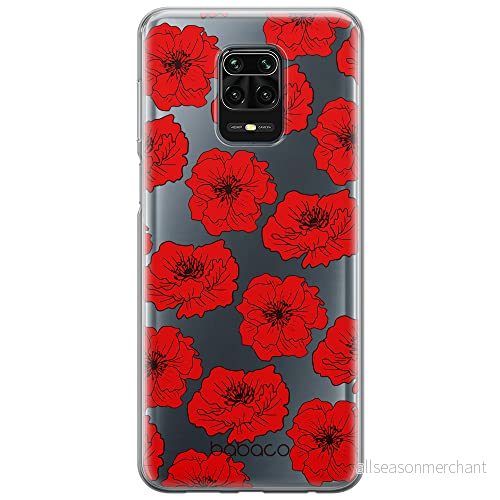 ERT GROUP mobiltelefonfodral för Xiaomi REDMI NOTE 9 PRO/ 9S originalt och officiellt licensierat Babaco mönster Flowers 018 optimalt anpassad till formen på mobiltelefonen, gedeeltelijk transparant 5903932634518