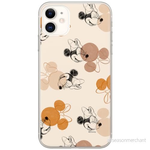 ERT GROUP mobiltelefonfodral för Iphone 11 originalt och officiellt licensierat Disney mönster Minnie 075 optimalt anpassad till formen på mobiltelefonen, fodral tillverkad av TPU plast 5905795026691