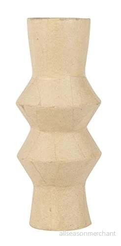 Décopatch HD070C Vase twisty à décorer en Papier mâché Brun Waterproof Plantes Décoration d'intérieur DIY et Loisirs Créatifs 10x10x25 cm 3609510010706