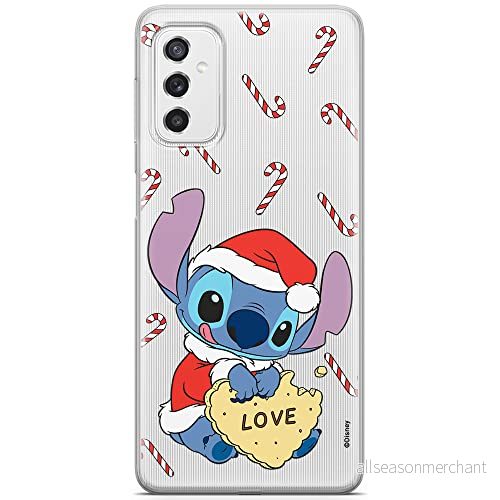 ERT GROUP mobiltelefonfodral för Samsung M52 5G originalt och officiellt licensierat Disney mönster Stitch 009 optimalt anpassad till formen på mobiltelefonen, gedeeltelijk transparant 5904805487606